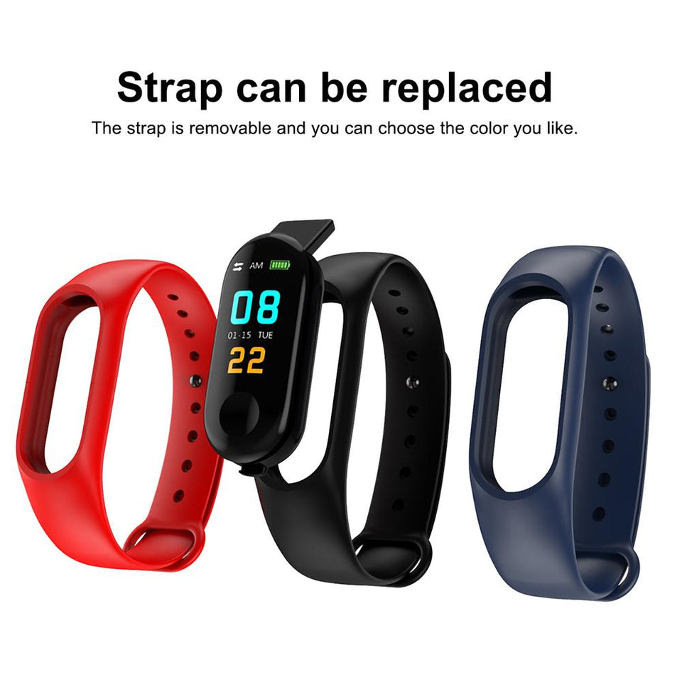 Pedometer Waterproof Tracker Step M3 Heart Rate Monitor Counter Walking Fitness - GYM Life Style