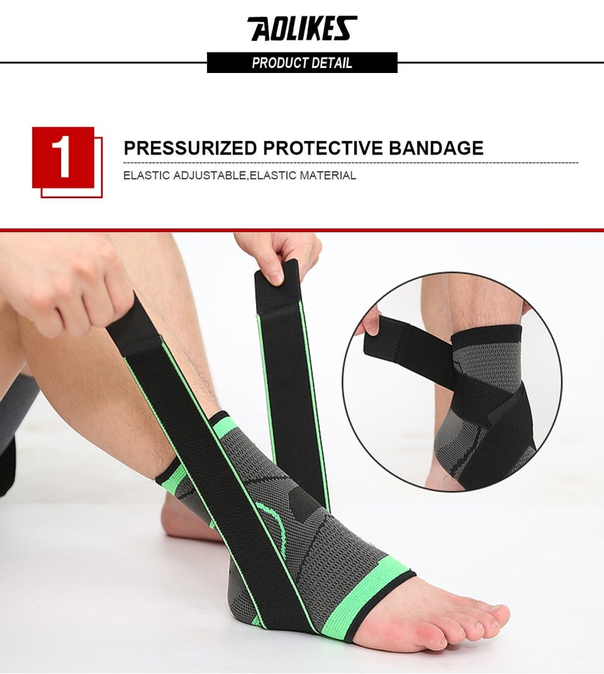 1kday - Ankle Brace with Compression Straps, Helps with Plantar Fasciitis and Sprains (Pair)