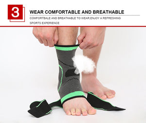 1kday - Ankle Brace with Compression Straps, Helps with Plantar Fasciitis and Sprains (Pair)