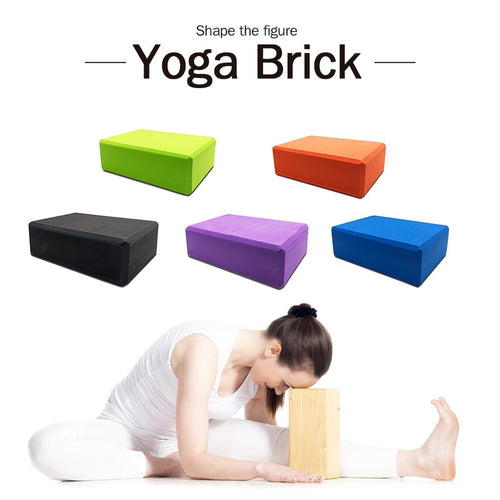 Yoga Block Brick Sports Exercise Workout Stretching Aid Body Shaping Health - GYM Life Style