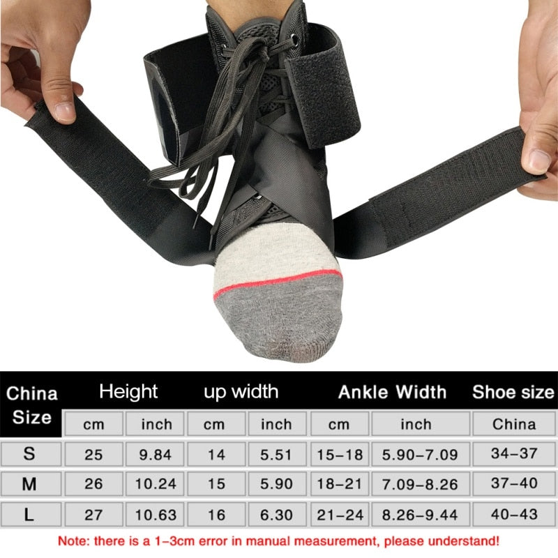 Ankle Braces Supports Guard Foot Bandage Safety Protection Adjustable Ankle Protectors - GYM Life Style