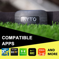 KYTO Heart Rate Monitor Chest Strap Fitness Sensor Compatible Wahoo Polar Garmin - GYM Life Style