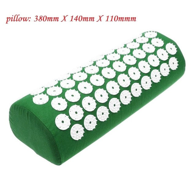 Cushion Massage Yoga Mat Acupressure Relieve Stress Back Body Pain Spike Acupuncture - GYM Life Style