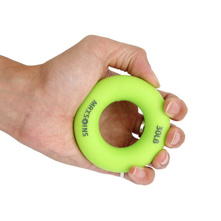 Silica Gel Portable Hand Grip Finger Trainer Strength Rehabilitation Pow Stress Ring Ball - GYM Life Style