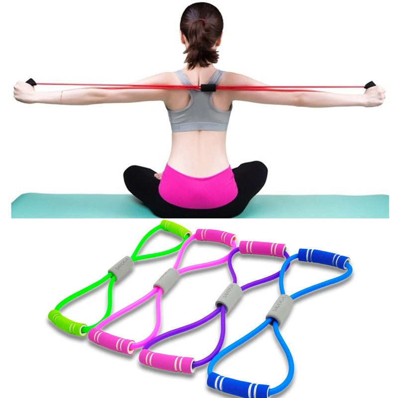 Yoga Gum Resistance Chest Expander Rope Workout Muscle Fitness - GYM Life Style